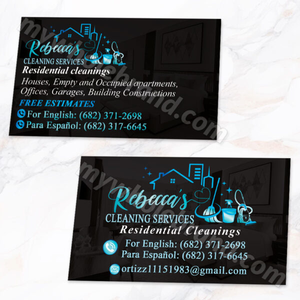 Tajetas de presentación de cleaning services 33
