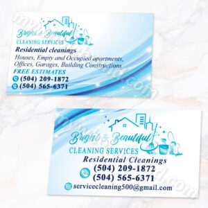 Tajetas para cleaning services 36