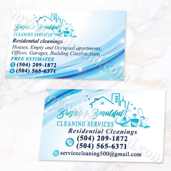 Tajetas para cleaning services 36
