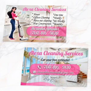tarjetas de presentacion de cleaning services 39