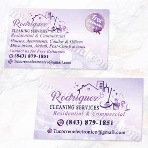 Business cards for cleaning services 56