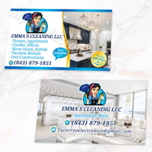 Tarjetas para cleaning services 63